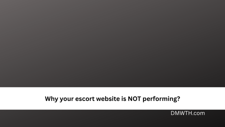 Why your escort website is NOT performing?